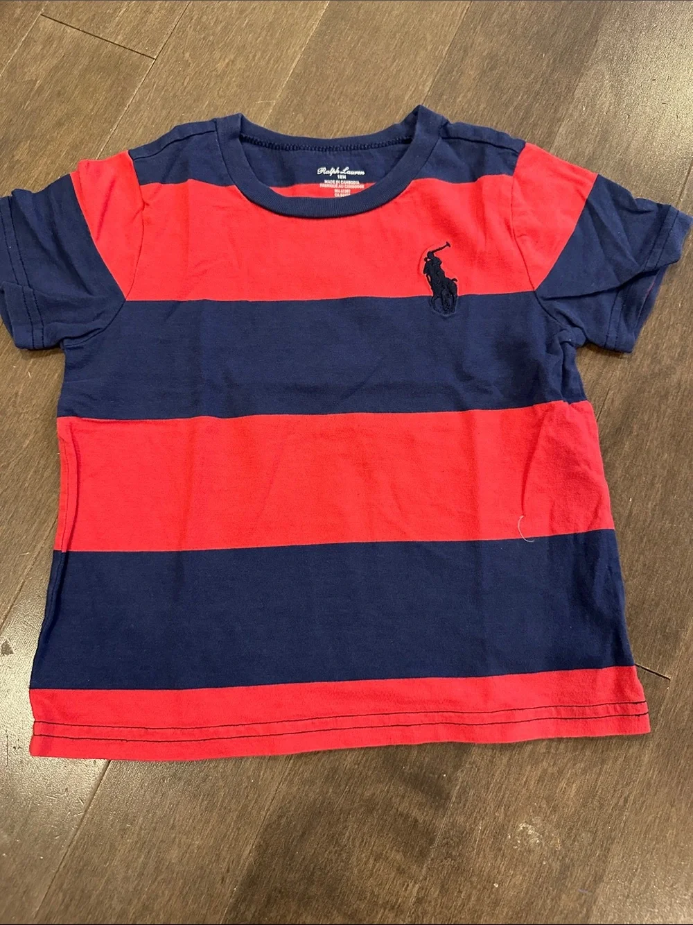 Ralph Lauren Kids Short-Sleeve Tee Set - White & Red/Navy Stripe